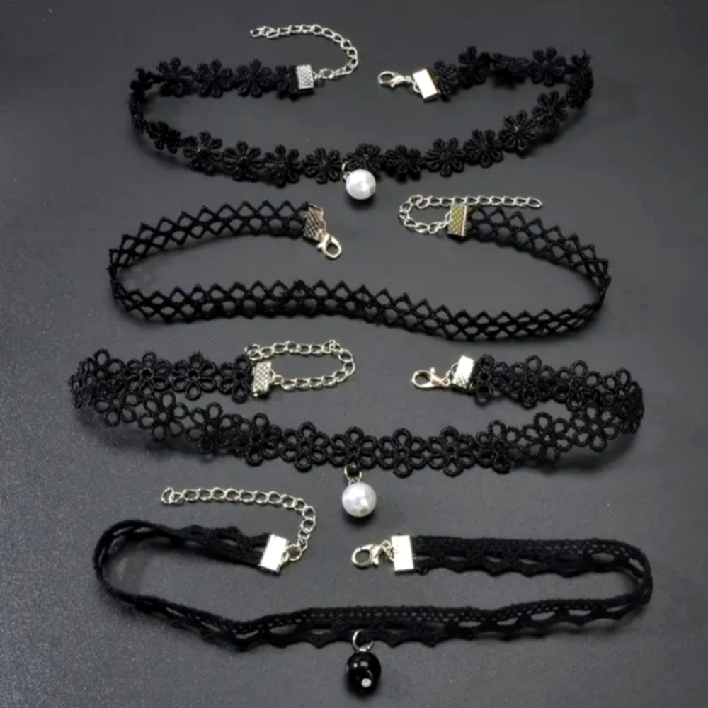 2 choker necklaces